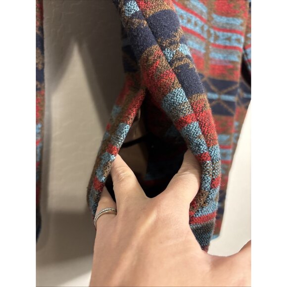 Outback Trading Co Womens Jacket Moree Aztec Western Whipstitch Chore Farm Sz S - Picture 7 of 12